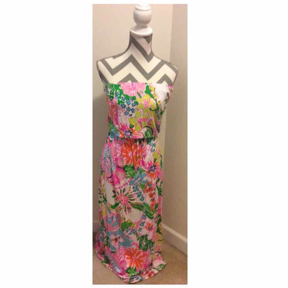 Lilly Pulitzer for Target Dresses & Skirts - Lilly Pulitzer Target Strapless Maxi Dress sz s